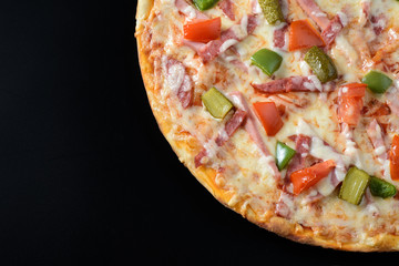 Classic ham pizza