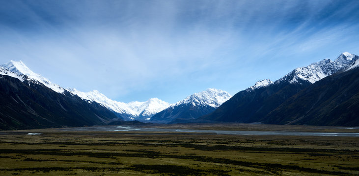 distant mountains