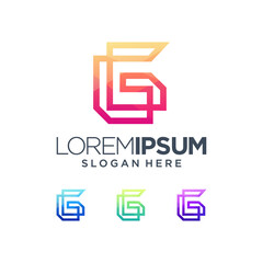 g colorful logo