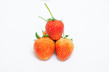 strawberry on white background