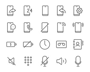 set of phone icons, smartphone