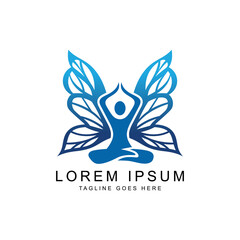 sea water with sunset landscape logo template