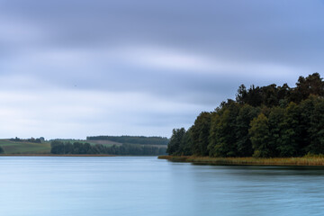 Ilawa Lake District. Orkusz Lake at Sunrise