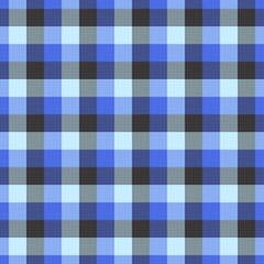 Gingham blue pattern.