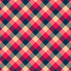 Gingham red and black pattern.