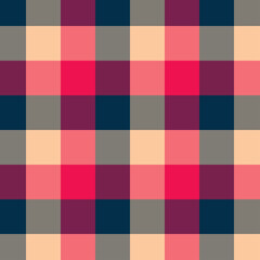 Gingham red and black pattern.