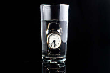 time to drink water concept