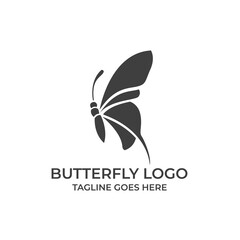 Butterfly silhouette Design concept Illustration Vector Template. this logo symbolize, some thing beautiful, soft, calm, nature, metamorphosis, graceful, and elegant.