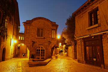 Gasse in der Cite von Carcassonne, Frankreich