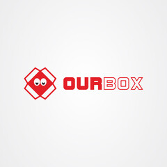 Box icon logo vector design