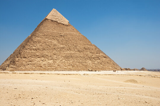 Pyramid of Khafre (also read as Khafra, Khefren) or of Chephren is the second-tallest and second-largest of the Ancient Egyptian Pyramids of Giza