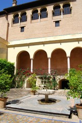 Naklejka premium Fountain in the gardens of the Castle of the Kings, Seville, Spain.