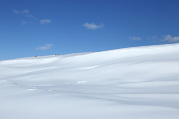 Naklejka na ściany i meble Snow dunes in Northern Finland