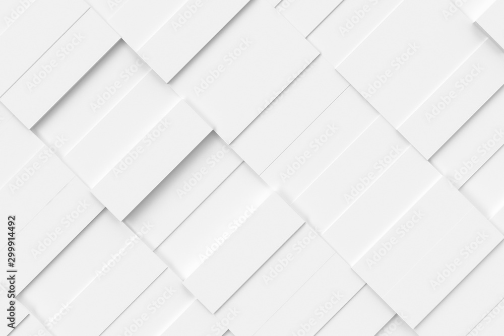 Poster white abstract moving structure of rectangles. light bright clean minimal rectangular grid pattern, 