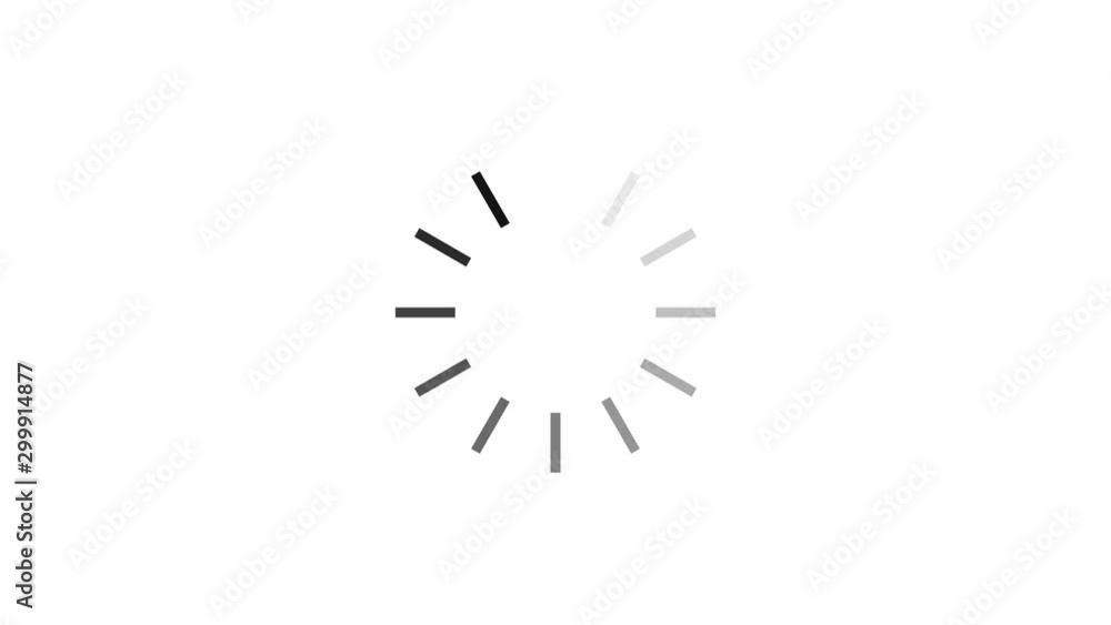 Poster loading animation. loading circle icon on white background