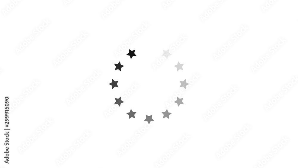 Aufkleber loading animation. loading circle icon on white background