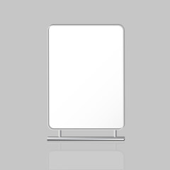 Blank vertical billboard.