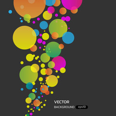 Colorful gradient circle vector background
