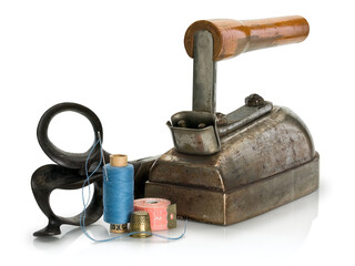 Ancient, professional tools of the tailor