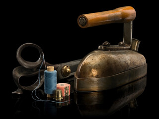 Ancient, professional tools of the tailor