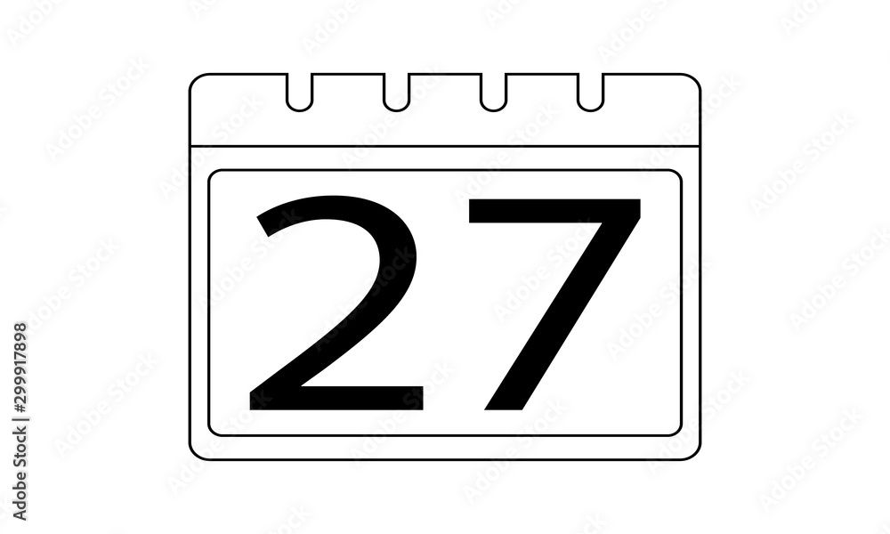 Poster calendar page icon for scheduling and event management