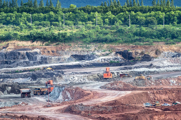 Excavator at the lignite opencast mining