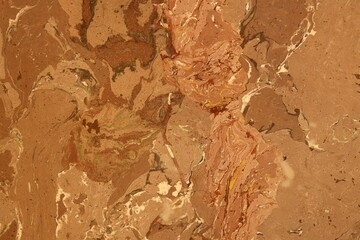 Brilliant polished surface of semiprecious stone