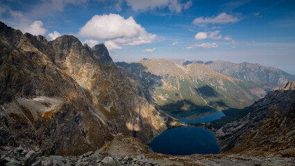 Tatra Mountains in Poland Morskie Oko Rysy Zakopane landscape photography in golden hour © PawelUchorczak