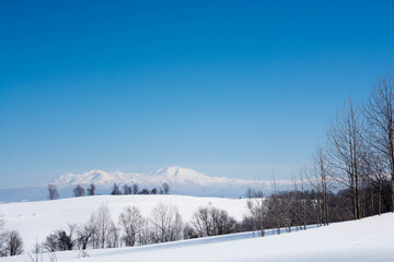 雪山と青空　大雪山