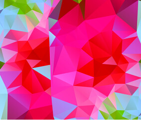 Fototapeta premium pink abstract background from triangles