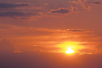Obraz premium sunset with clouds