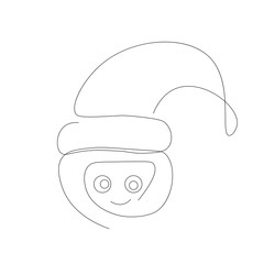 Santa claus icon, robot design vector illustration