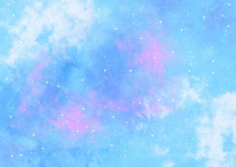 Galaxy background with stars and stardust. Galaxy wallpaper