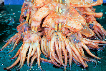 Chinese gourmet fire squid