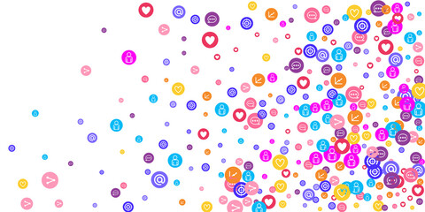 Social media marketing, Communication concept.