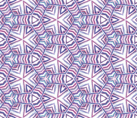 Ethnic Surface. Hand Drawn Painted. 