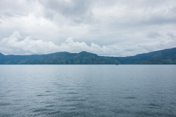 Lake Toba in the Indonesian island of Sumatra