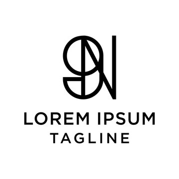 initial letter logo 9N, N9 logo template 