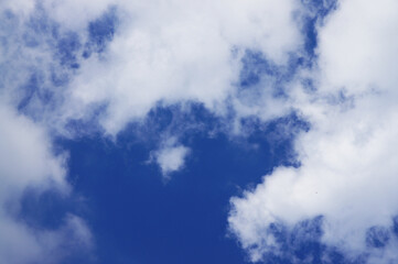 blue sky and white clouds