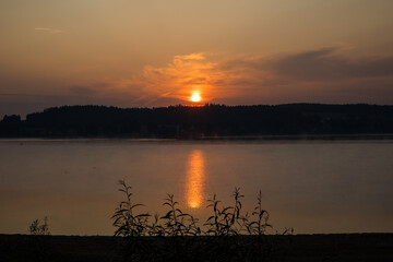 Sonnenaufgang Förmitzspeicher