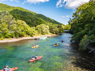 北海道 千歳市 支笏湖 千歳川 カヤック