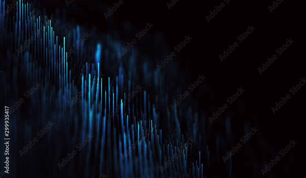 Poster abstract polygonal space low poly dark background with connecting dots and lines. connection structu