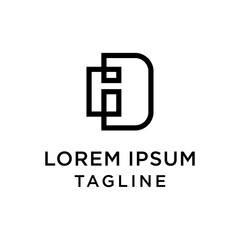 Fototapeta premium initial letter logo DG, GD logo template 