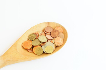 coin with business concept