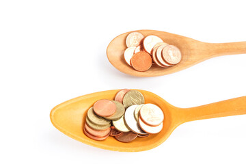 coin with business concept