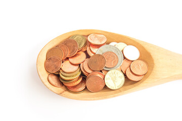 coin with business concept