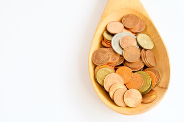 coin with business concept