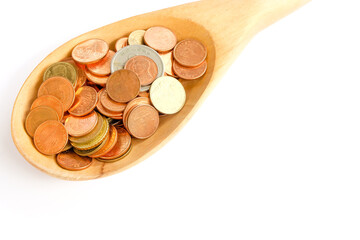 coin with business concept