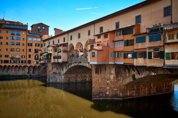 Fototapeta na wymiar Ponte Vecchio bridge Florence Italy