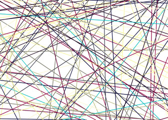 Obraz premium Colorful Lines Random Distribution Computational Generative Art background illustration